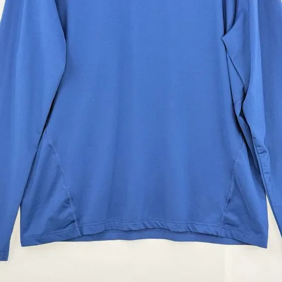 Mens Champion Double Dry Size XL Athletic Navy Blue Shirt Long Sleeves - Picture 6 of 16